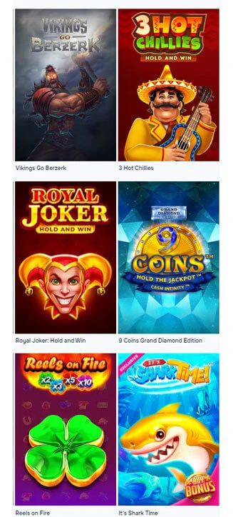 Giochi popolari di SG Casinò per smartphone